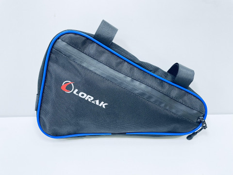 Сумка Lorak 457 под раму 31х20х5см черно-синий, код 45703