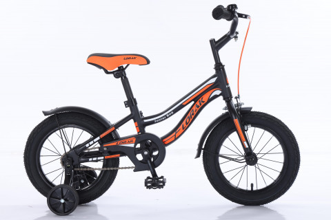 Lorak Junior 14 Boy Матовый Чёрный/Оранжевый