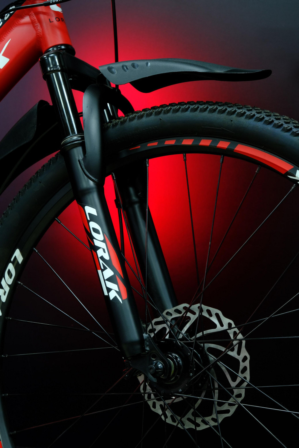 Lorak Dynamic 26 Матовый Чёрный/Красный