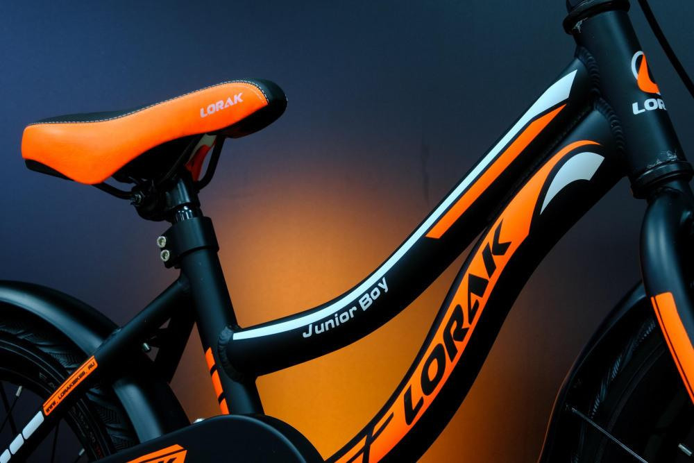 Lorak Junior 16 Boy Матовый Чёрный/Оранжевый