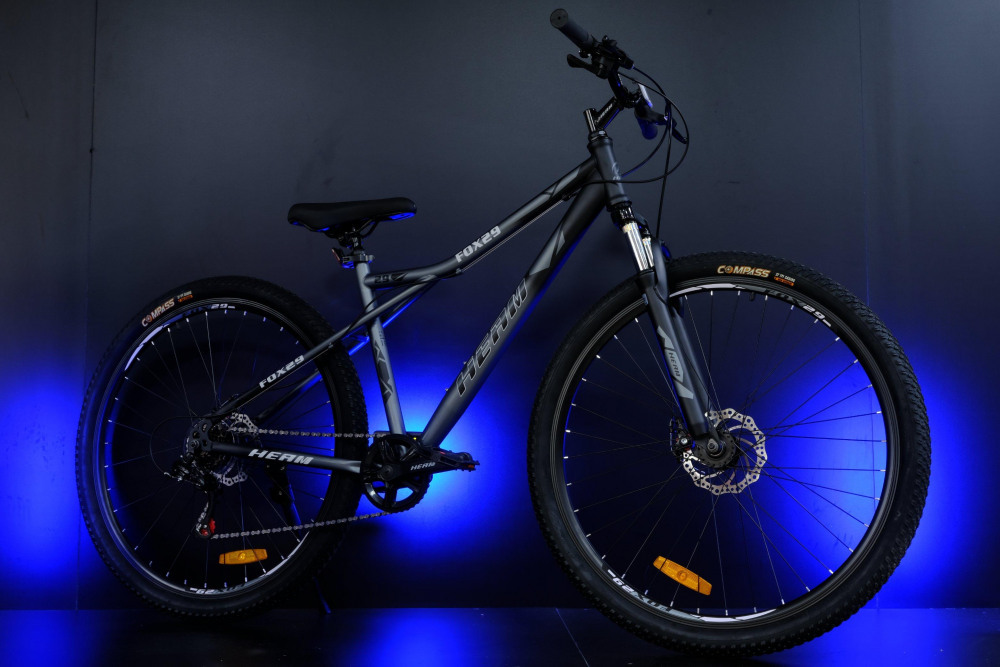 HEAM FOX 29 Матовый Чёрный/Серый