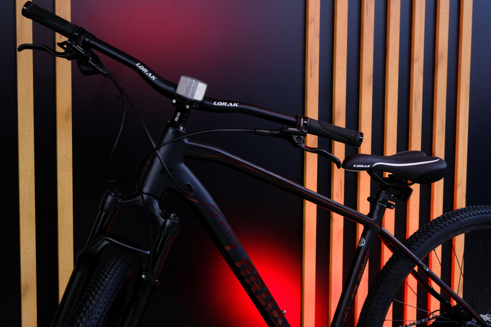 LORAK MT 29 - 3000 Матовый Чёрный/Красный рама 21 (на рост 182-195)